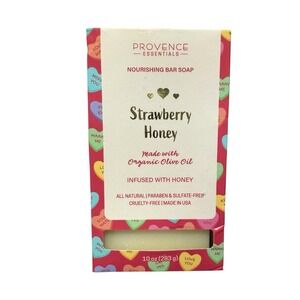 Provence Essentials Strawberry Honey Nourishing Bar Soap‎ W/Organic Olive Oil
